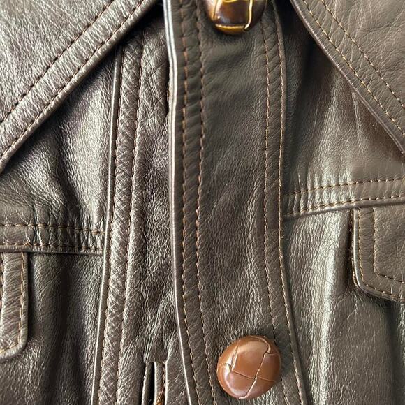 No brand vintage leather jacket - Picture 8 of 8